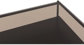 Goossens Excellent Salontafel Avene rechthoekig, glas zwart, elegant chic, 118 x 40 x 58 cm
