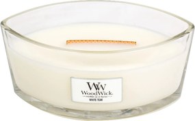 WoodWick geurkaars - Ellipse HearthWick Flame - White Teak