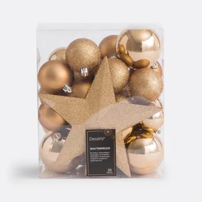 Doos van 33 Kerstballen Caspar