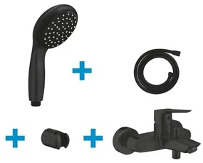 Grohe Precision Start Badset - mengkraan - houder - handdouche - mat zwart SW924660 / SW924866 / SW924743 / SW924868