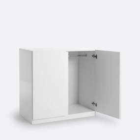 Lage kast met 2 deuren, hangkast, LEO