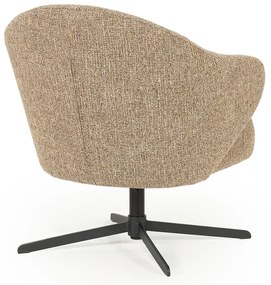 Eleonora Connor Fauteuil Draaibaar Bruine Stof
