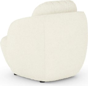 Fauteuil in bouclette stof, bolvormig, Alpine