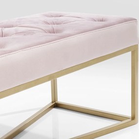 Kare Design Crossover Fluwelen Halbankje Roze 150 Cm