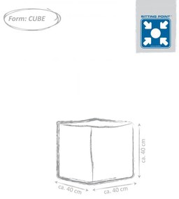 Sitting Point Cube Scuba - Blauwgroen