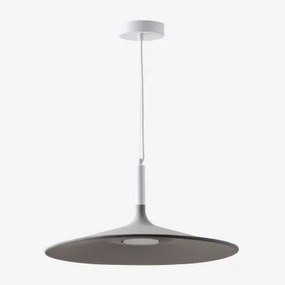 Hanglamp Ø50 Cm Led Kaula Wit - Grijs – Koel - Sklum