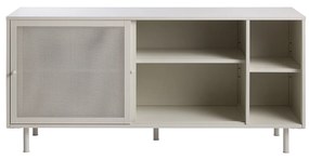 Dressoir Metaal Met Schuifdeuren Greige - 160x45x75cm.