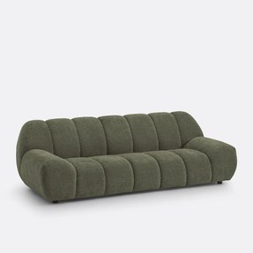 4-zitsbank, chenille fluweel met reliëf, Nuria