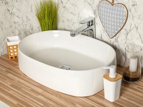 Kerra KR918 waskom rechthoekig glans wit 56x39x14cm
