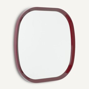 Vierkante gelakte spiegel, H60 cm, Orion