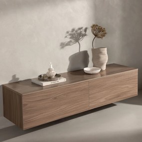 Multifunctioneel TV Meubel Walnoot - 160x45x35cm.