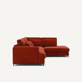 Omvormbare hoekbank rechts, fluweel, Marsile