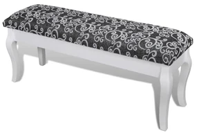 vidaXL Kaptafel bankje zwart 110 cm