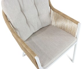 Tuinstoel Aluminium/rope Wit Hartman Cairo