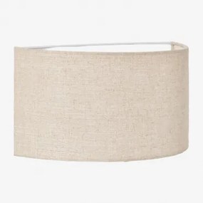 Kiraz Linnen Wandlamp ↔︎ 35 X ↑20 Cm & Linnen Crèmebeige - Sklum