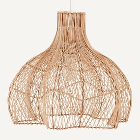 Hanglamp in gevlochten rotan, Rotanga