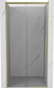 Mexen Rox schuifdouchedeur 120 cm, transparant, goud geborsteld - 8C2-120-000-55-00
