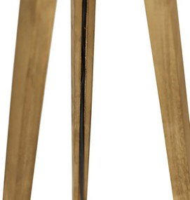 Tripod vintage hout met kap pauw groen 50 cm - Tripod Classic