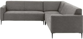 Goossens Key West grijs, micro leer, 2,5-zits, modern design