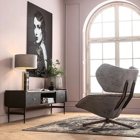 Kare Design Milano Zwart Design Tv-meubel - 200x40x55cm.