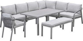 Garden Impressions Tarera lounge dining set 7-delig - taupe