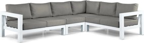 Hoek loungeset 6 personen Aluminium Wit  Lifestyle Garden Furniture Luca