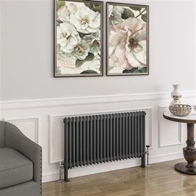 Eastbrook Imperia 2 koloms radiator 115x60cm 1588W antraciet