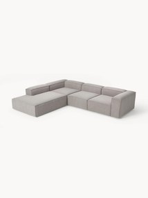 Bouclé modulaire hoekbank Lennon (4-zits)
