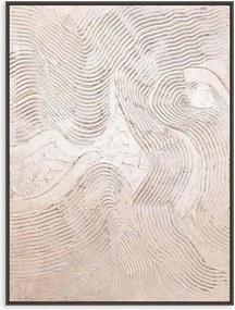 Handbeschilderde ingelijste canvasdoek Metallic Rose