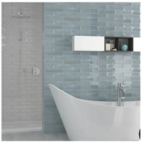 Wandtegel 7,5x30 Cm Cifre Soul Aqua Glans RBT163