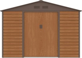 Lahti metalen gereedschapshuis 2,8 x 2,6 m Winkel Boss houtachtig