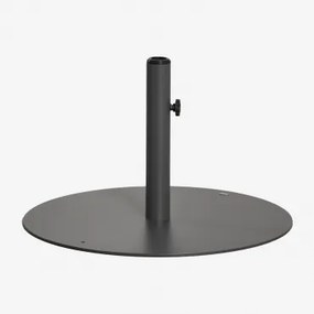 Ronde Parasolvoet Ø60 Cm Van Staal Peuet Grijs – Grafiet - Sklum