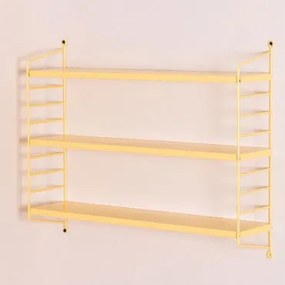 Modulaire Wandrek ↔︎60 Cm Van Staal Emine Vanille Geel - Sklum