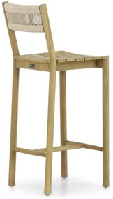Barstoel Teak Old teak greywash Santika Suka