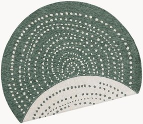 Rond in- & outdoor laagpolig vloerkleed Bali, omkeerbaar