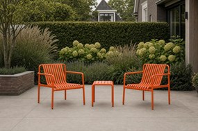 Bistroset 2 personen  Kunststof Oranje Domani Furniture Alba