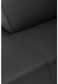 Goossens Excellent Hoekbank Design@Home zwart, leer, 2,5-zits, modern design met ligelement links