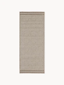 Outdoor dubbelzijdige loper Reddy met ruitjesmotief
