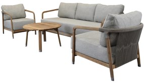 Potato head stoel bank loungeset 4 delig teak