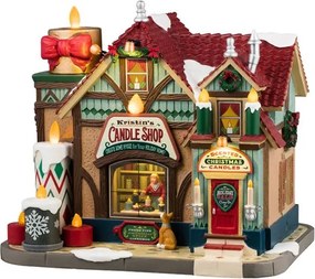 Lemax - 'Kristin's Candle Shop' - Verlicht gebouw - Exclusief adapter (Werkt op batterijen)