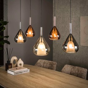 Hanglamp Met Druppelvormige Glazen