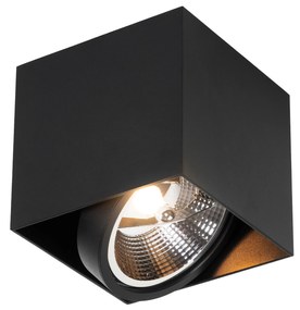 Design Spot / Opbouwspot / Plafondspot zwart vierkant AR111 - Box Design GU10 Binnenverlichting Lamp