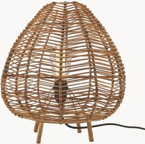 Handgemaakte tafellamp Nana van rotan