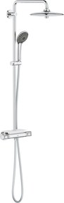 Grohe QuickFix Vitalio Joy 260 regendoucheset met 6 straalsoorten en EasyReach Tray Ø26cm chroom