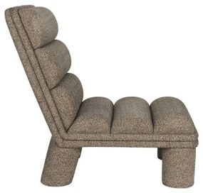 Dutchbone Fern Design Fauteuil Boucle Stof Zwart