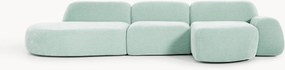 Modulaire hoekbank Wolke (4-zits) met chaise longue