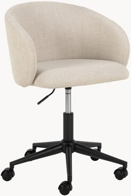 Gestoffeerde draaistoel Eleanor met metalen poten