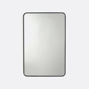 Rechthoekige spiegel, metaal, breedte 60 x hoogte 90 cm, IODUS