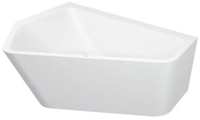 Duravit Paiova bad 177x46x130cm overloop Hoekopstelling Links acryl wit 700394000000000