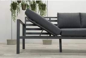 Garden Impressions Denver loungeset 4-delig - zwart